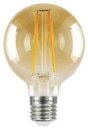 Integral 5w 220-240v 380lm LED Globe G80 E27 1800k Ultra-Warm White Dimmable 300 Degree Beam Amber ILGLOBEE27D007